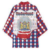 Netherlands Christmas Kimono Lion Symbol In Snow Globe - Wonder Print Shop