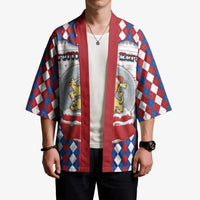 Netherlands Christmas Kimono Lion Symbol In Snow Globe - Wonder Print Shop