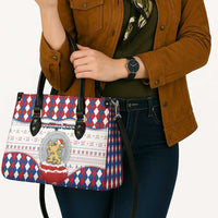 Netherlands Christmas Leather Bag Lion Symbol In Snow Globe - Wonder Print Shop