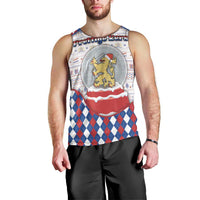 Netherlands Christmas Men Tank Top Lion Symbol In Snow Globe - Wonder Print Shop