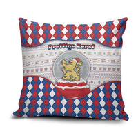 Netherlands Christmas Pillow Cover Lion Symbol In Snow Globe - Wonder Print Shop