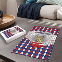 Netherlands Christmas Puzzle Lion Symbol In Snow Globe - Wonder Print Shop