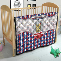 Netherlands Christmas Quilt Lion Symbol In Snow Globe - Wonder Print Shop