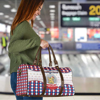 Netherlands Christmas Travel Bag Lion Symbol In Snow Globe - Wonder Print Shop