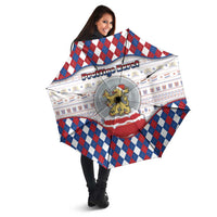 Netherlands Christmas Umbrella Lion Symbol In Snow Globe - Wonder Print Shop