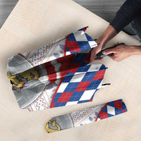 Netherlands Christmas Umbrella Lion Symbol In Snow Globe - Wonder Print Shop