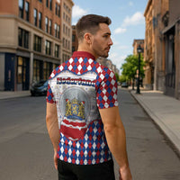 Netherlands Christmas Zipper Polo Shirt Lion Symbol In Snow Globe - Wonder Print Shop