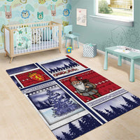 Norway Christmas Area Rug Julenisse God Jul - Wonder Print Shop