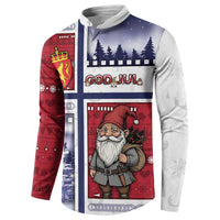 Norway Christmas Button Sweatshirt Julenisse God Jul - Wonder Print Shop