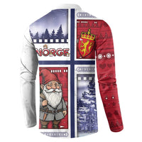 Norway Christmas Button Sweatshirt Julenisse God Jul - Wonder Print Shop