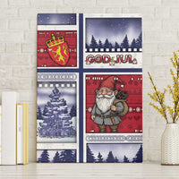 Norway Christmas Canvas Wall Art Julenisse God Jul - Wonder Print Shop