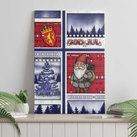 Norway Christmas Canvas Wall Art Julenisse God Jul - Wonder Print Shop