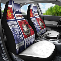 Norway Christmas Car Seat Cover Julenisse God Jul - Wonder Print Shop