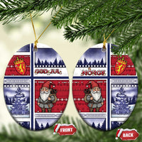 Norway Christmas Ceramic Ornament Julenisse God Jul - Wonder Print Shop