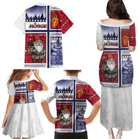 Norway Christmas Family Matching Puletasi and Hawaiian Shirt Julenisse God Jul - Wonder Print Shop
