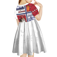 Norway Christmas Kid Short Sleeve Dress Julenisse God Jul - Wonder Print Shop