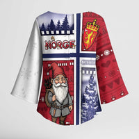 Norway Christmas Kimono Sleeve Blouse Julenisse God Jul - Wonder Print Shop