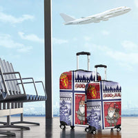 Norway Christmas Luggage Cover Julenisse God Jul - Wonder Print Shop