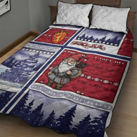 Norway Christmas Quilt Bed Set Julenisse God Jul - Wonder Print Shop