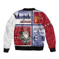 Norway Christmas Sleeve Zip Bomber Jacket Julenisse God Jul - Wonder Print Shop