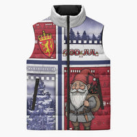 Norway Christmas Sleeveless Puffer Jacket Julenisse God Jul - Wonder Print Shop