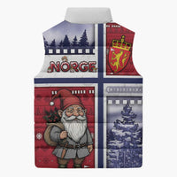 Norway Christmas Sleeveless Puffer Jacket Julenisse God Jul - Wonder Print Shop