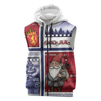 Norway Christmas Sleeveless Zip Hoodie Julenisse God Jul - Wonder Print Shop