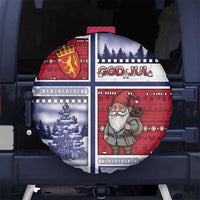 Norway Christmas Spare Tire Cover Julenisse God Jul - Wonder Print Shop