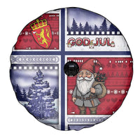 Norway Christmas Spare Tire Cover Julenisse God Jul - Wonder Print Shop