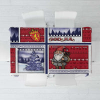 Norway Christmas Tablecloth Julenisse God Jul - Wonder Print Shop
