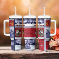 Norway Christmas Tumbler With Handle Julenisse God Jul - Wonder Print Shop