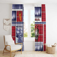 Norway Christmas Window Curtain Julenisse God Jul - Wonder Print Shop