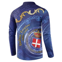 Italian Empire Button Sweatshirt Concept Of Mare Nostrum - Wonder Print Shop