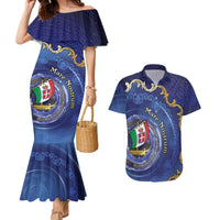Italian Empire Couples Matching Mermaid Dress and Hawaiian Shirt Concept Of Mare Nostrum - Wonder Print Shop