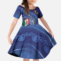 Italian Empire Family Matching Long Sleeve Bodycon Dress and Hawaiian Shirt Concept Of Mare Nostrum - Wonder Print Shop