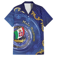 Italian Empire Family Matching Long Sleeve Bodycon Dress and Hawaiian Shirt Concept Of Mare Nostrum - Wonder Print Shop