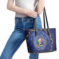 Italian Empire Leather Tote Bag Concept Of Mare Nostrum - Wonder Print Shop