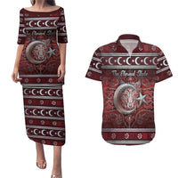 Ottoman Empire Couples Matching Puletasi and Hawaiian Shirt The Eternal State - Wonder Print Shop