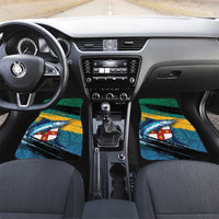 Personalized Afro-Jamaicans Fishing Car Mats Blue Marlin Fish