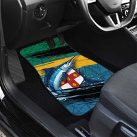 Personalized Afro-Jamaicans Fishing Car Mats Blue Marlin Fish