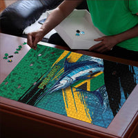 Afro-Jamaicans Fishing Puzzle Blue Marlin Fish