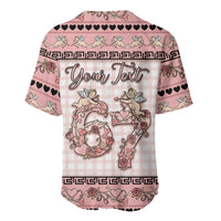 Personalized 67 Valentine's Day Baseball Jersey Vintage Rose And Cupid