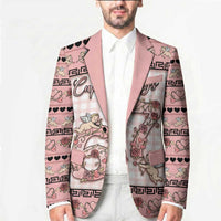 Personalized 67 Valentine's Day Blazer Vintage Rose And Cupid