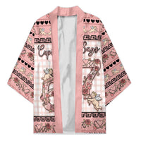 Personalized 67 Valentine's Day Kimono Vintage Rose And Cupid