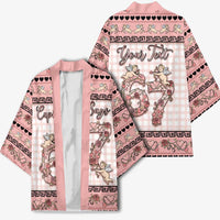 Personalized 67 Valentine's Day Kimono Vintage Rose And Cupid