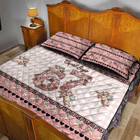 67 Valentine's Day Quilt Bed Set Vintage Rose And Cupid