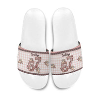 67 Valentine's Day Slide Sandals Vintage Rose And Cupid