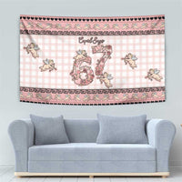 67 Valentine's Day Tapestry Vintage Rose And Cupid