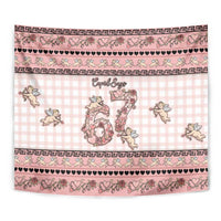 67 Valentine's Day Tapestry Vintage Rose And Cupid