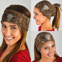 Bison Native American Neck Gaiter Tribal Feather Dreamcatcher Boho Style